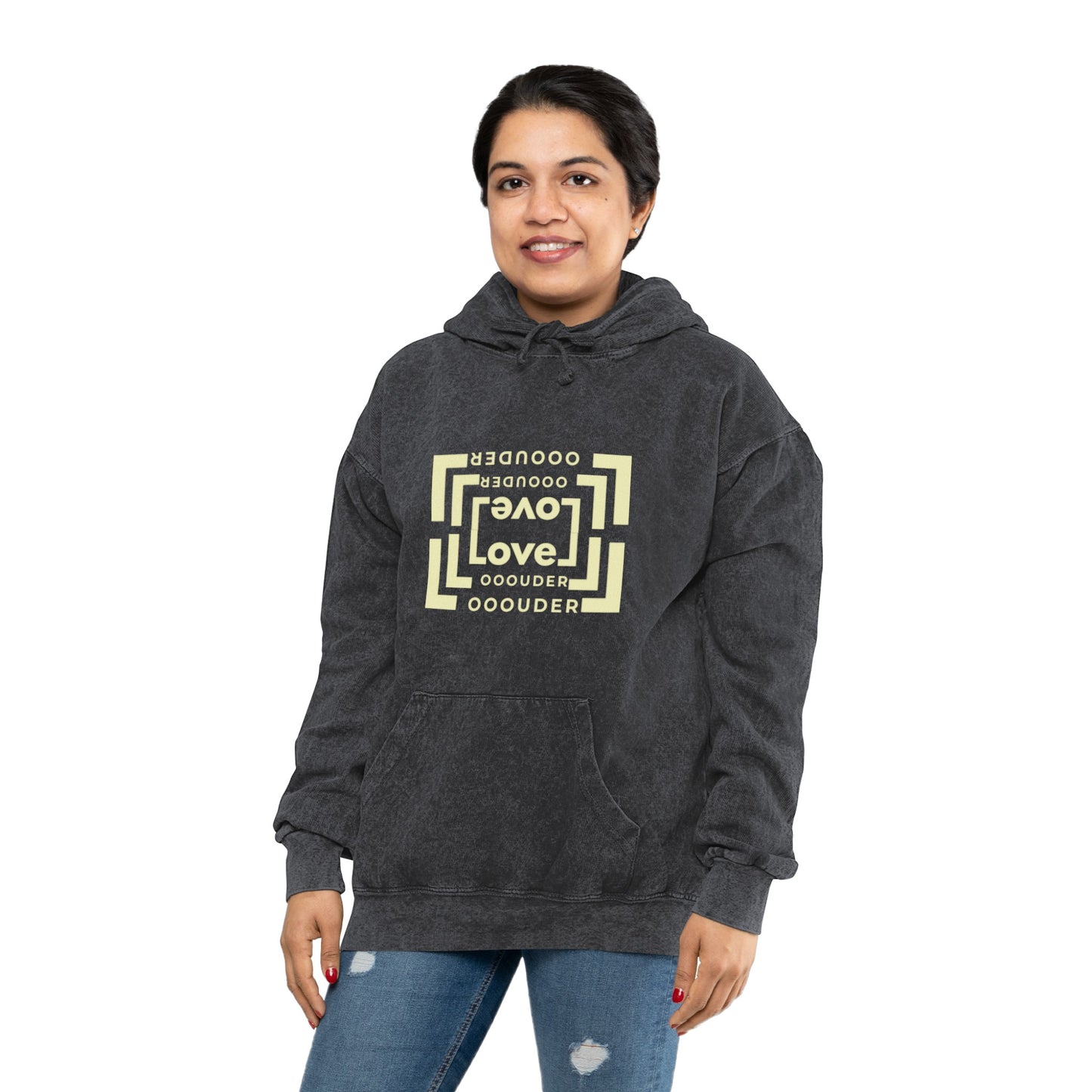 LOVELOUDER collection 2 Unisex Mineral Wash Hoodie