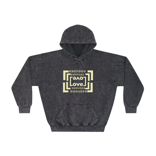 LOVELOUDER collection 2 Unisex Mineral Wash Hoodie