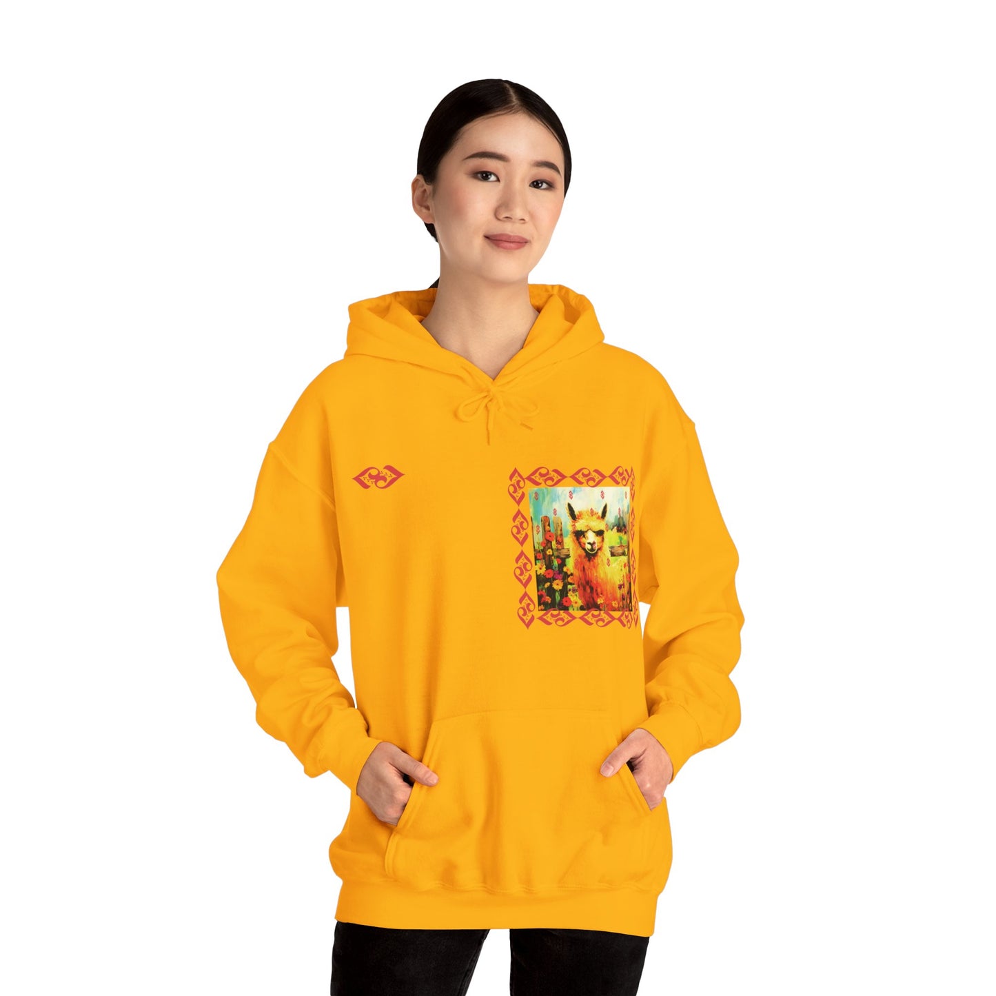 LOVELOUDER, ALPACA Gold Unisex Heavy Blend™ Hooded Sweatshirt