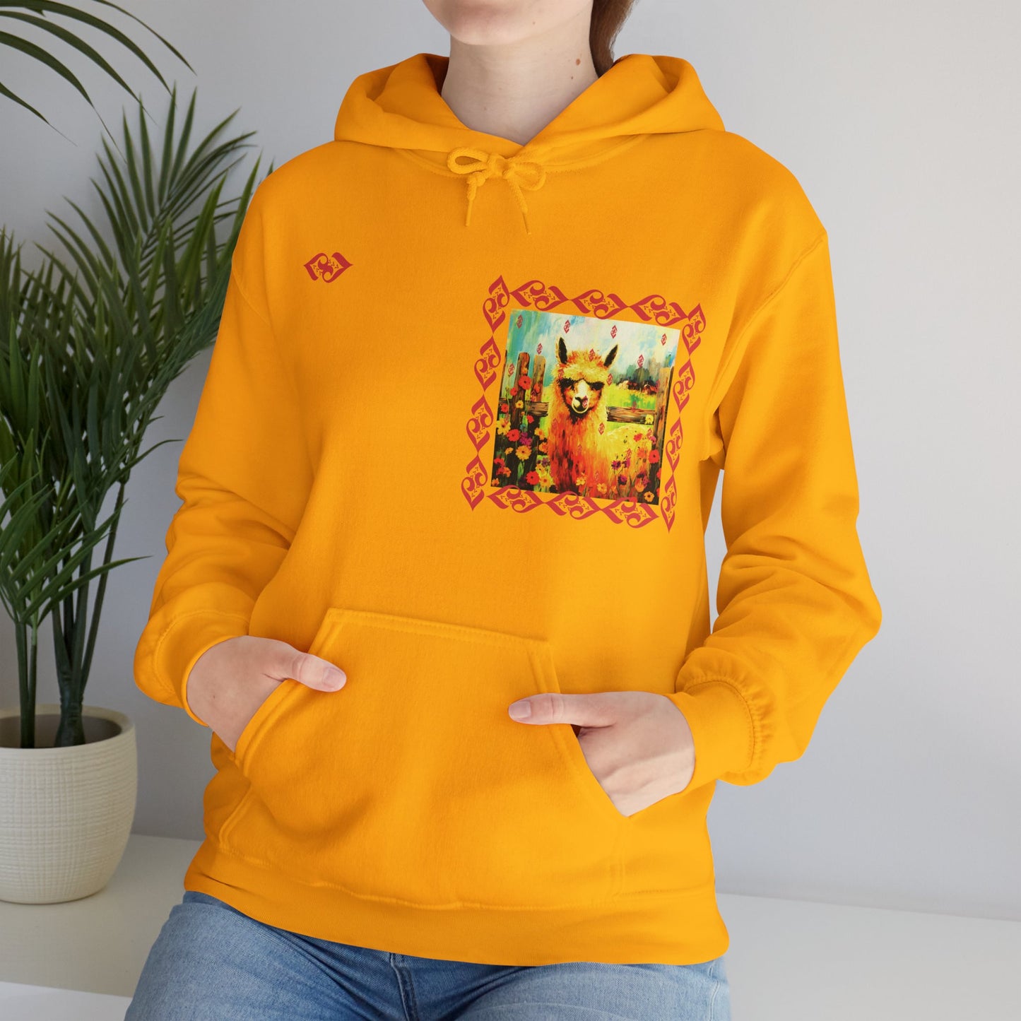 LOVELOUDER, ALPACA Gold Unisex Heavy Blend™ Hooded Sweatshirt